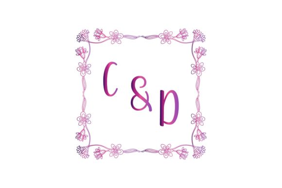 C & D Initial Monogram Wedding: A Designer's Asset for Branding