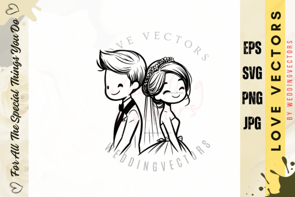 C5012: Capturing Matrimony in Soft, Romantic Vectors