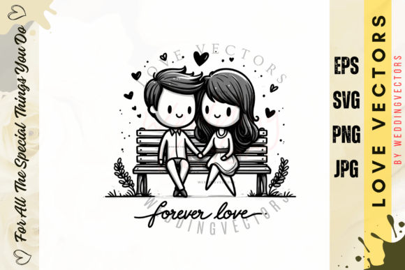Capturing Romance: The C517 Wedding & Love Vector Collection
