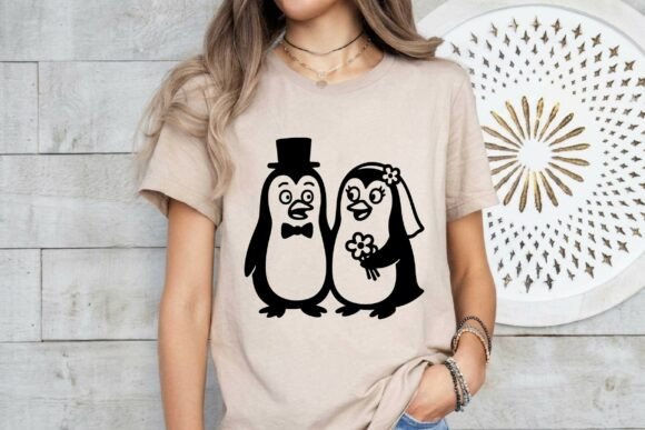 Cute Penguin Funny Wedding Couple SVG: A Playful Twist for Your Designs