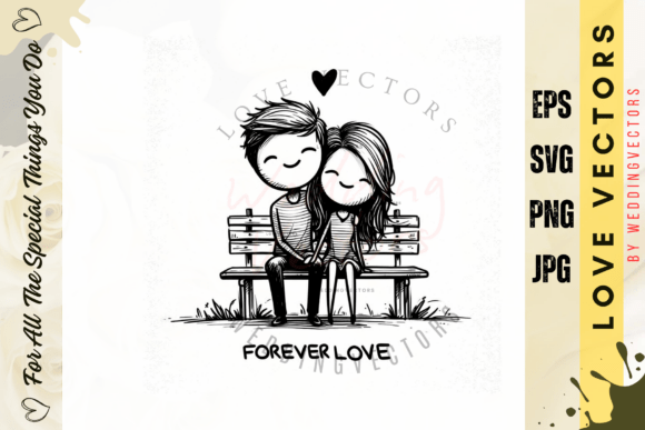 Designing Romance: Using Wedding Couple & Love Vectors