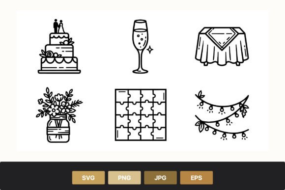 Elegant Wedding Line Art: Your All-in-One Design Solution