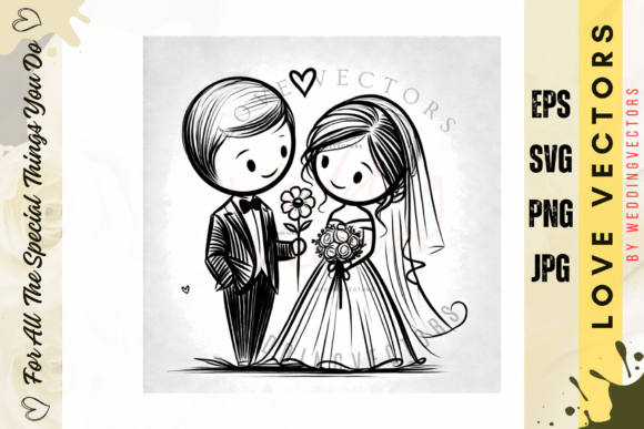 Elegant Wedding Vectors: The C725 Design Collection