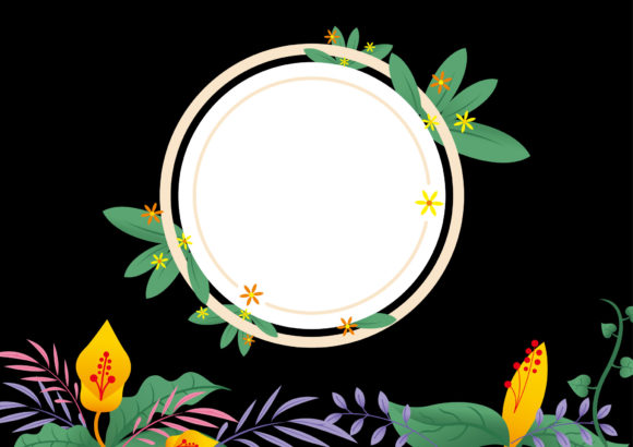Flower Spring Wedding Template Frame: A Fresh Take on Floral Design