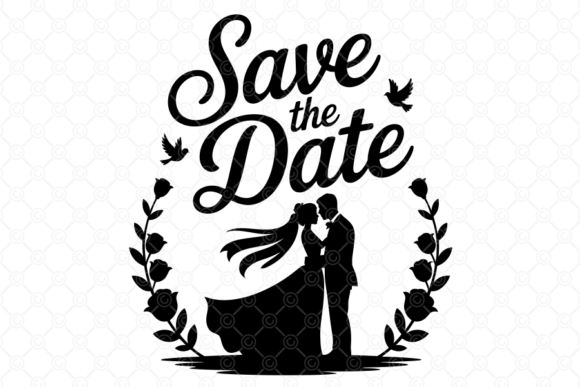 Save the Date SVG: A Wedding Couple Design That Works for You