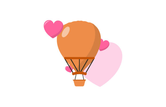 Valentine Air Balloon Love Wedding: A Design Asset for Dreamers