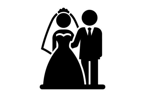 Wedding Couple Silhouette Holding Hands: A Designer's Versatile Asset